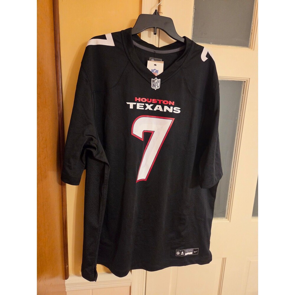 NFL Nike Houston Texans Jersey #7 CJ Stroud Black Carbon Jersey Size XXL NWT